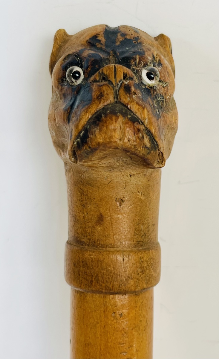 Wooden Case With A Mastiff's Head -photo-3